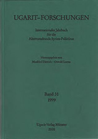 Ugarit-Forschungen 31 (1999; 2000)