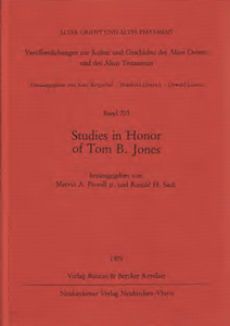Studies in Honor of Tom B. Jones. (AOAT 203)