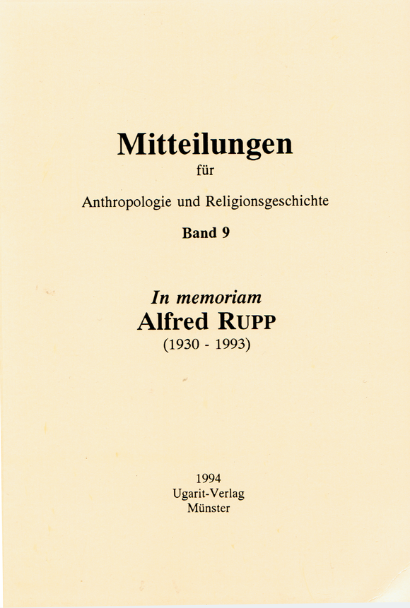 In memoriam - A. Rupp (1930-1993). (MARG 9)