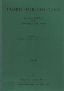Ugarit-Forschungen 13 (1981)
