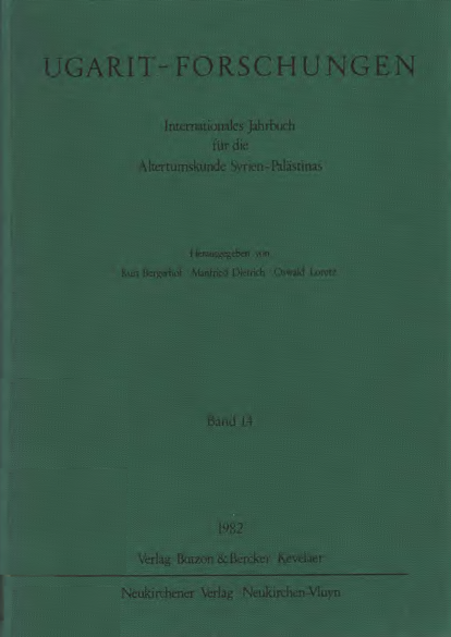 Ugarit-Forschungen 14 (1982)