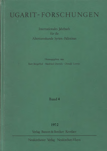Ugarit-Forschungen 4 (1972)