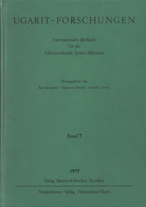 Ugarit-Forschungen 7 (1975)
