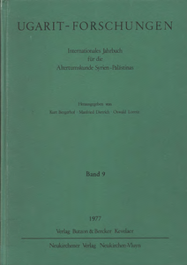 Ugarit-Forschungen 9 (1977)