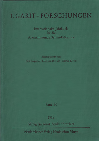 Ugarit-Forschungen 20 (1988)