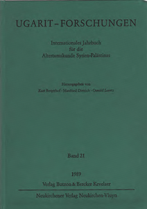 Ugarit-Forschungen 21 (1989)