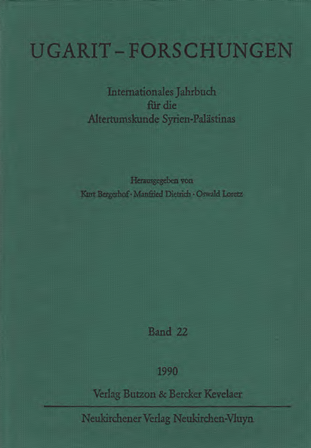 Ugarit-Forschungen 22 (1990)