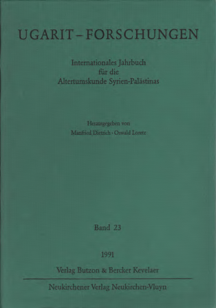 Ugarit-Forschungen 23 (1991)