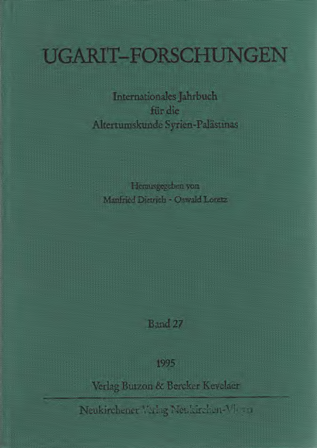 Ugarit-Forschungen 27 (1995)