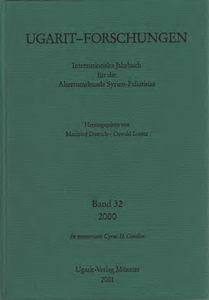 Ugarit-Forschungen 32. In memoriam Cyrus H. Gordon (2001)
