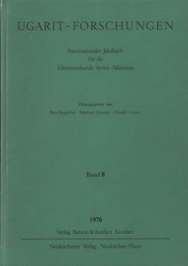 Ugarit-Forschungen 8 (1976)